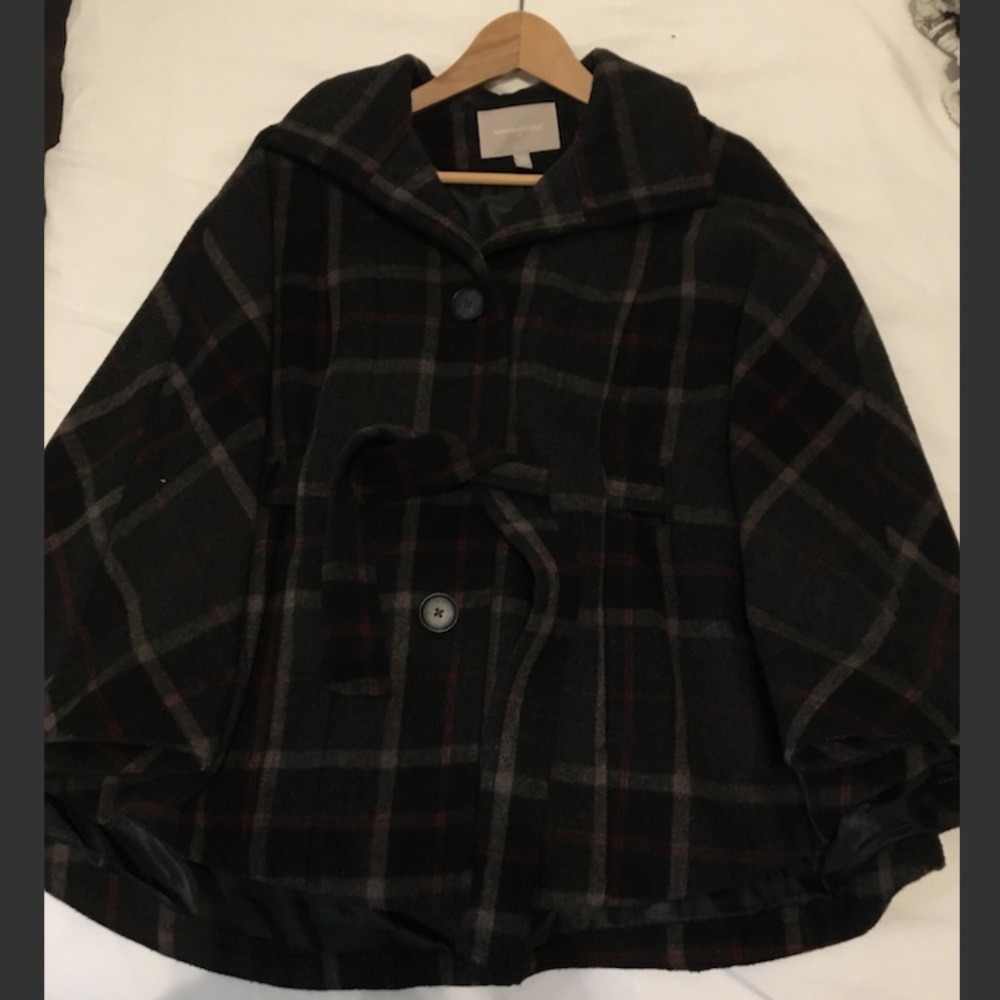 Banana Republic Plaid Poncho/Cape